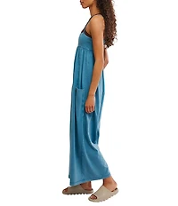 FP Movement Hot Shot Strappy Square Neck Sleeveless Wide Leg Jumpsuit