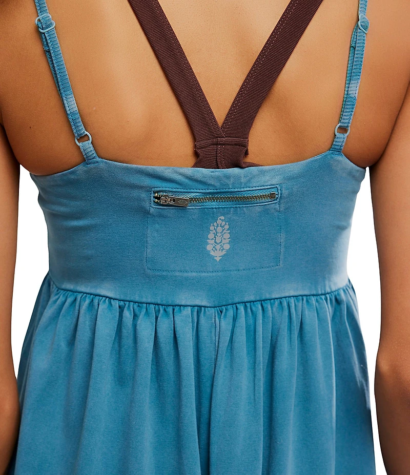FP Movement Hot Shot Strappy Square Neck Sleeveless Wide Leg Jumpsuit