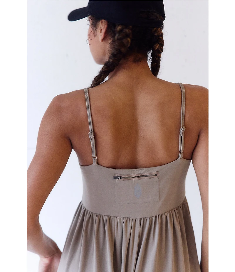 FP Movement Hot Shot Strappy Square Neck Sleeveless Wide Leg Jumpsuit