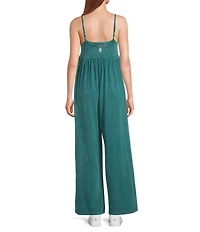 FP Movement Hot Shot Strappy Square Neck Sleeveless Wide Leg Jumpsuit