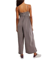 FP Movement Hot Shot Strappy Square Neck Sleeveless Wide Leg Jumpsuit