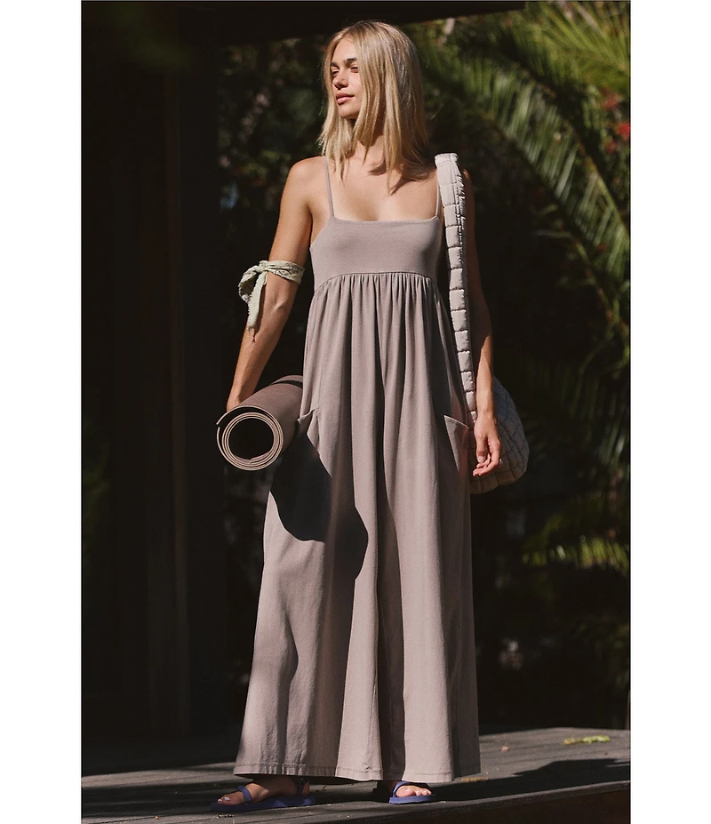 FP Movement Hot Shot Strappy Square Neck Sleeveless Wide Leg Jumpsuit