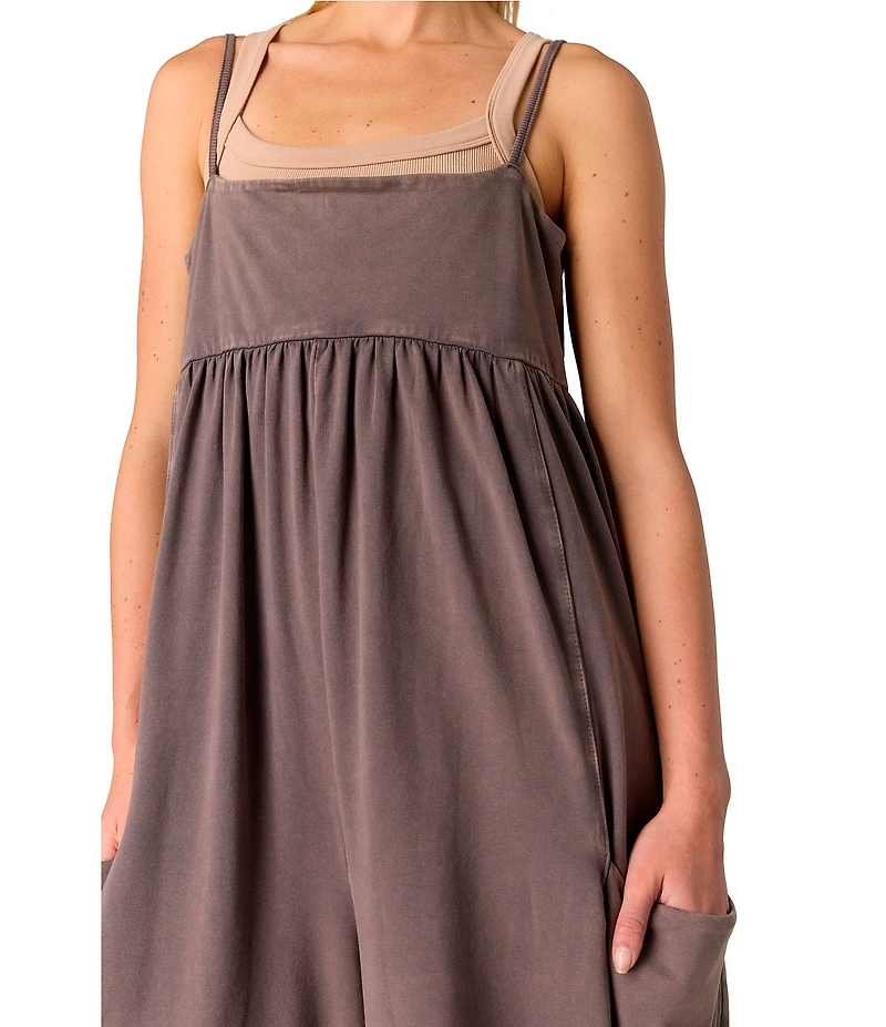 FP Movement Hot Shot Strappy Square Neck Sleeveless Wide Leg Jumpsuit