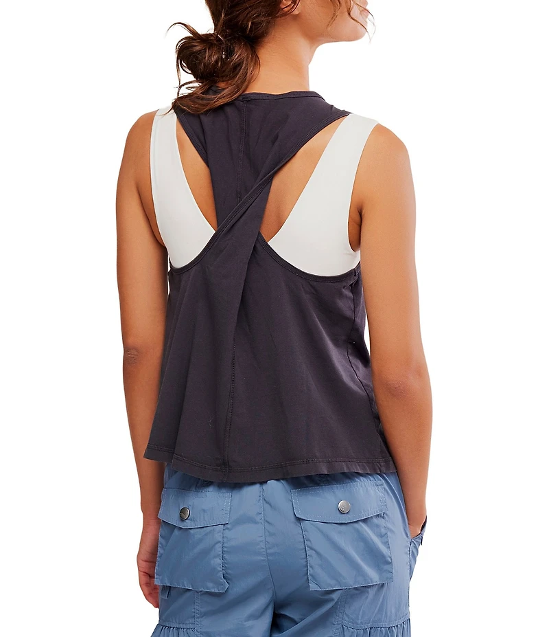 FP Movement Hot Shot Twist Crew Neck Sleeveless Tank