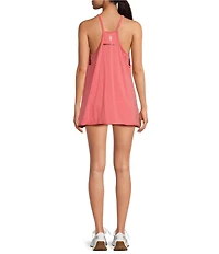 FP Movement Hot Shot V-Neck Sleeveless Patch Pocket Mini Dress