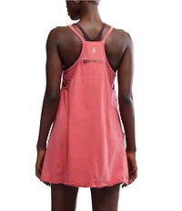 FP Movement Hot Shot V-Neck Sleeveless Patch Pocket Mini Dress
