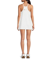 FP Movement Hot Shot V-Neck Sleeveless Patch Pocket Mini Dress