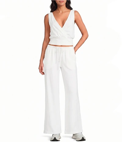 FP Movement Hot Shot V-Neck Sleeveless Tank Top and Low-Slung Wide Leg Pant Two-Piece Set