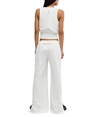 FP Movement Hot Shot V-Neck Sleeveless Tank Top and Low-Slung Wide Leg Pant Two-Piece Set