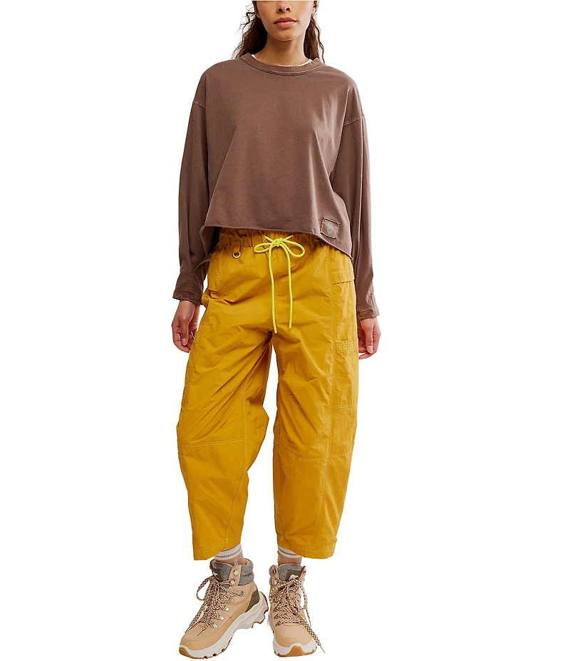 FP Movement In The Wild Paper Bag Waist Water-Resistant Wide Barrel Leg Pants