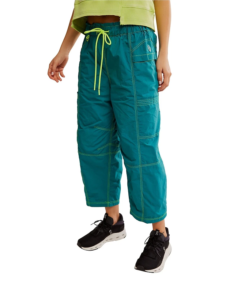 FP Movement In The Wild Paper Bag Waist Water-Resistant Wide Barrel Leg Pants