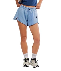 FP Movement Knockout Mid Rise Split Hem French Terry Shorts