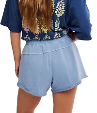 FP Movement Knockout Mid Rise Split Hem French Terry Shorts