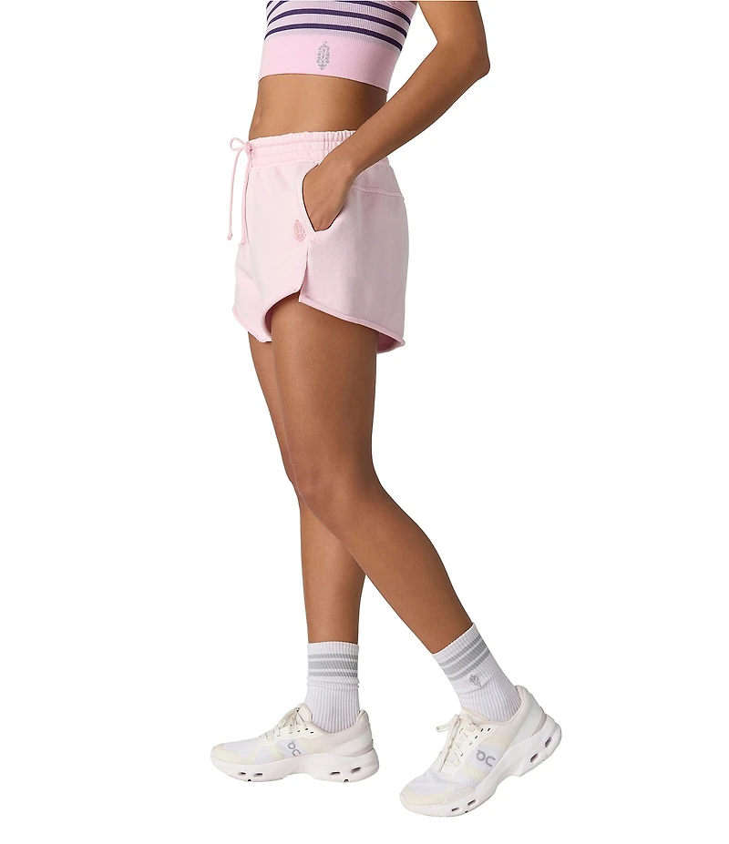 FP Movement Knockout Mid Rise Split Hem French Terry Shorts
