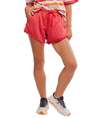 FP Movement Knockout Mid Rise Split Hem French Terry Shorts