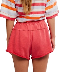 FP Movement Knockout Mid Rise Split Hem French Terry Shorts
