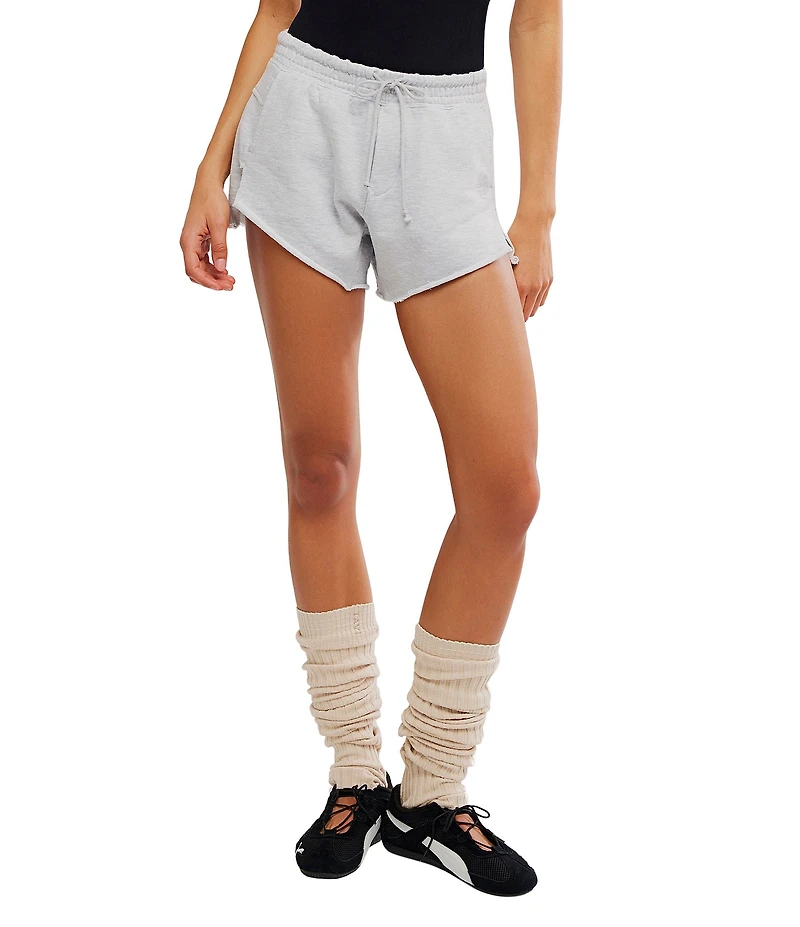FP Movement Knockout Mid Rise Split Hem French Terry Shorts