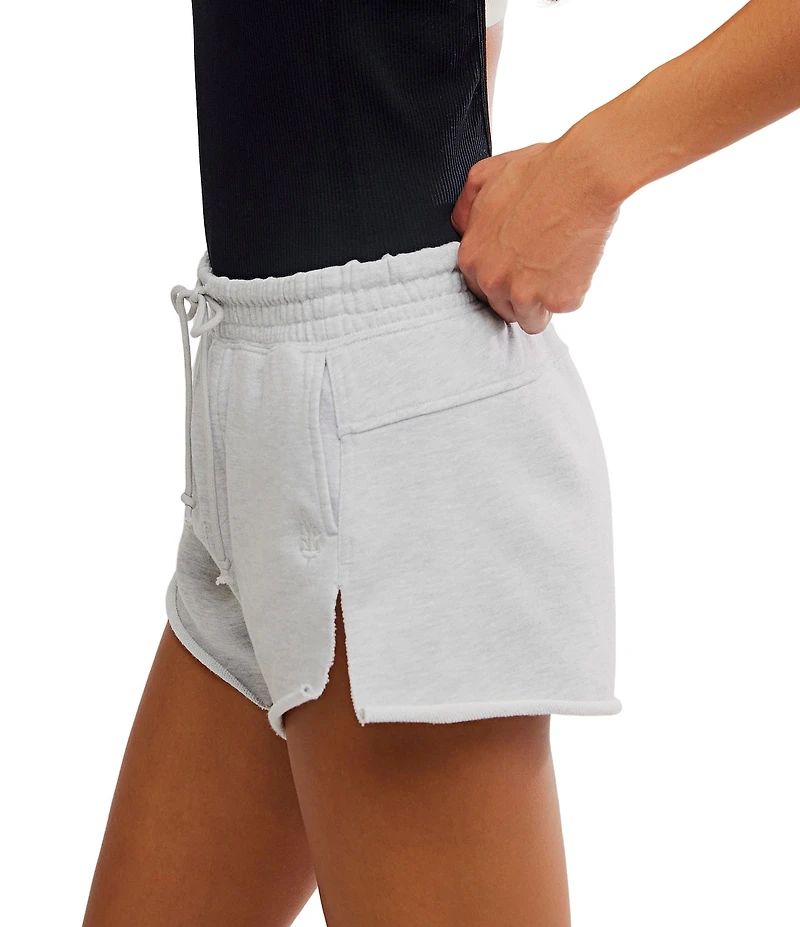 FP Movement Knockout Mid Rise Split Hem French Terry Shorts