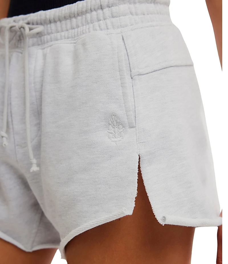 FP Movement Knockout Mid Rise Split Hem French Terry Shorts