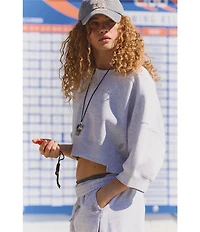 FP Movement Knockout Mid Rise Split Hem French Terry Shorts
