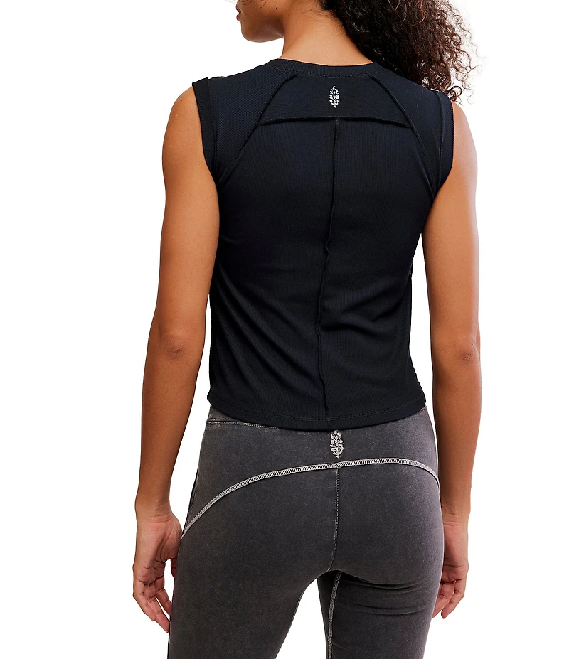 FP Movement Love My Twist Crew Neck Sleeveless Muscle Tank