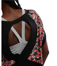 FP Movement My Time Floral Print Crew Neck Short Sleeve Tee