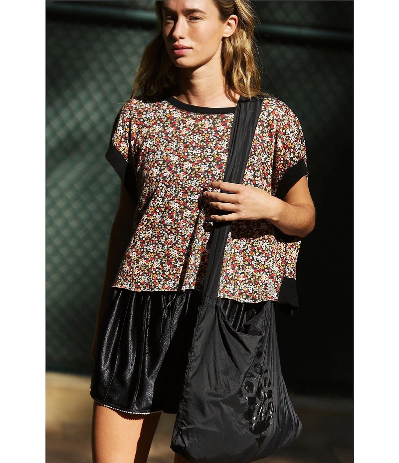 FP Movement My Time Floral Print Crew Neck Short Sleeve Tee