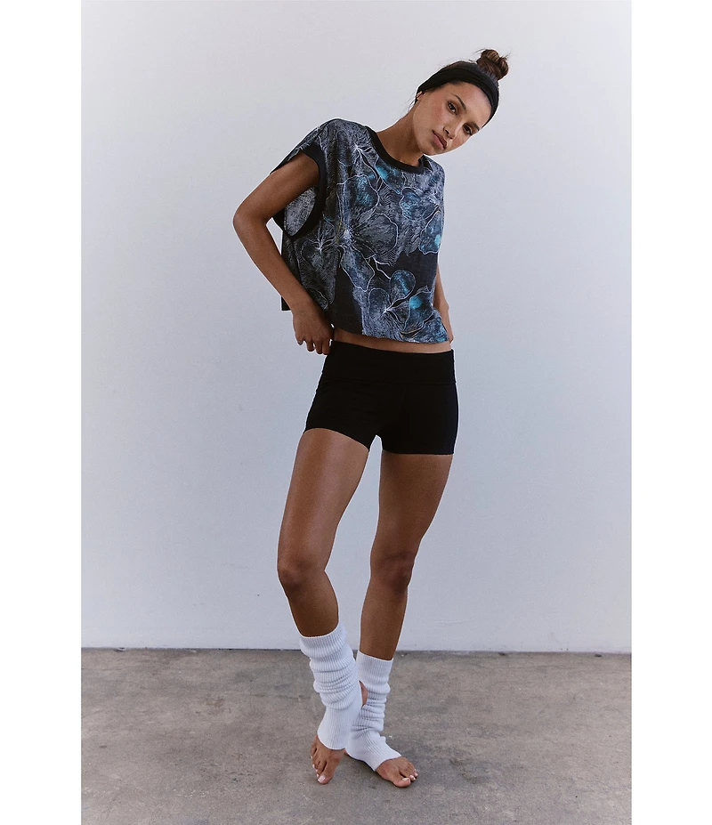 FP Movement My Time Floral Print Crew Neck Short Sleeve Tee