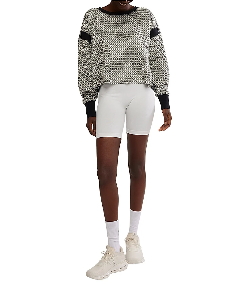 FP Movement My Time Reversible Textured Scoop Neck Long Sleeve Tee