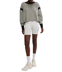 FP Movement My Time Reversible Textured Scoop Neck Long Sleeve Tee