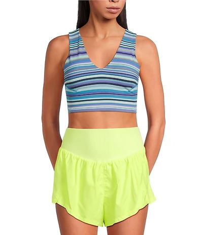 FP Movement Never Better Plunging V Front and Back Cropped Cami
