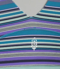 FP Movement Never Better Plunging V Front and Back Cropped Cami