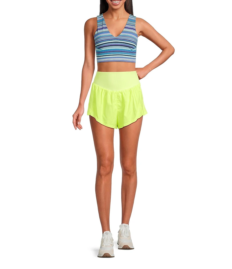 FP Movement Never Better Plunging V Front and Back Cropped Cami