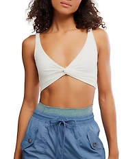 FP Movement Never Better Reversible Twist V-Neck Sleeveless Crop Top