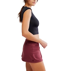 FP Movement Never Better Scoop Neck Cap Sleeve Cropped Tee
