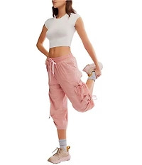 FP Movement Never Better Scoop Neck Cap Sleeve Cropped Tee
