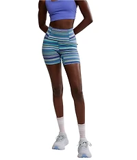 FP Movement Never Better Stripe Print High Rise Bike Shorts