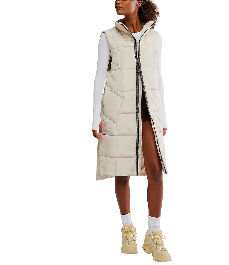FP Movement On The Move Packable Puffer Sleeveless Knee Length Vest