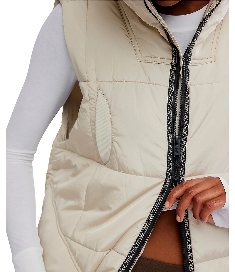 FP Movement On The Move Packable Puffer Sleeveless Knee Length Vest