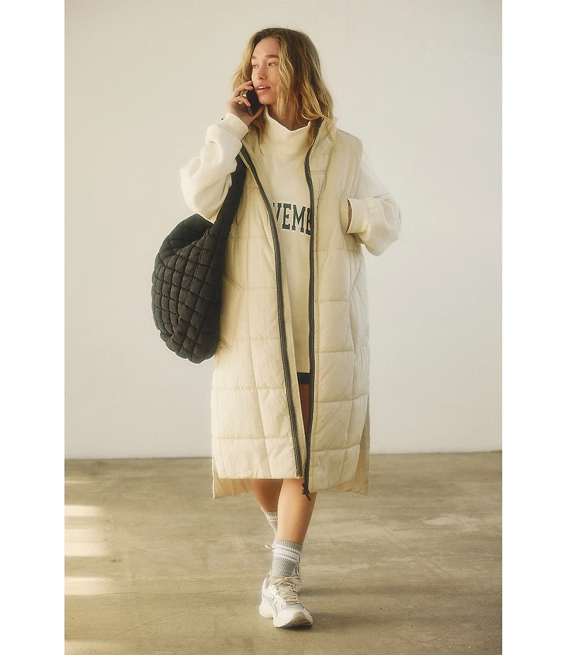 FP Movement On The Move Packable Puffer Sleeveless Knee Length Vest