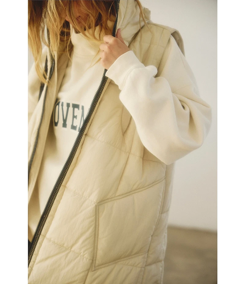 FP Movement On The Move Packable Puffer Sleeveless Knee Length Vest