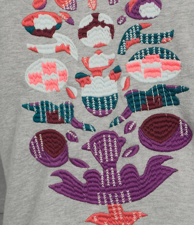 FP Movement On Your Mark Mock Neck Long Sleeve Embroidered Logo Pullover