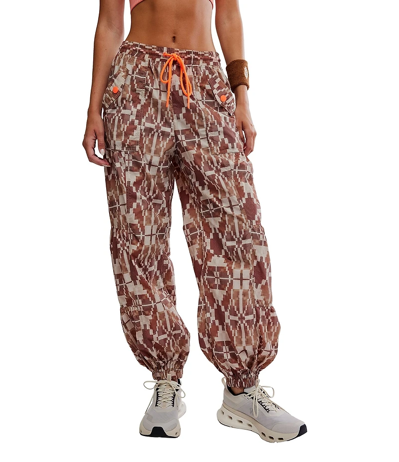 FP Movement Set Me Free Printed Mid Rise Pants