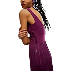 FP Movement Shiny Happy Square Neck Sleeveless Jumpsuit