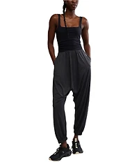 FP Movement Shiny Happy Square Neck Sleeveless Jumpsuit