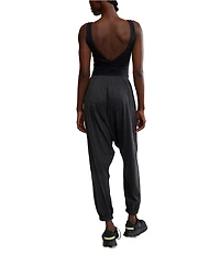 FP Movement Shiny Happy Square Neck Sleeveless Jumpsuit