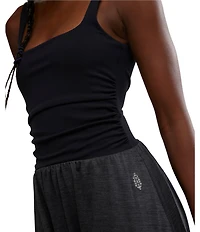 FP Movement Shiny Happy Square Neck Sleeveless Jumpsuit