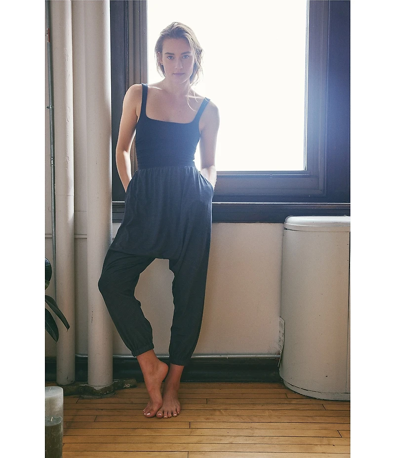 FP Movement Shiny Happy Square Neck Sleeveless Jumpsuit