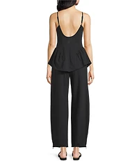 FP Movement Stay With It Square Neck Sleeveless Tank and Wide Leg Pant Two-Piece Set