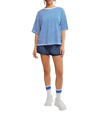 FP Movement Stripe Tackle Crew Neck Short Sleeve Tee